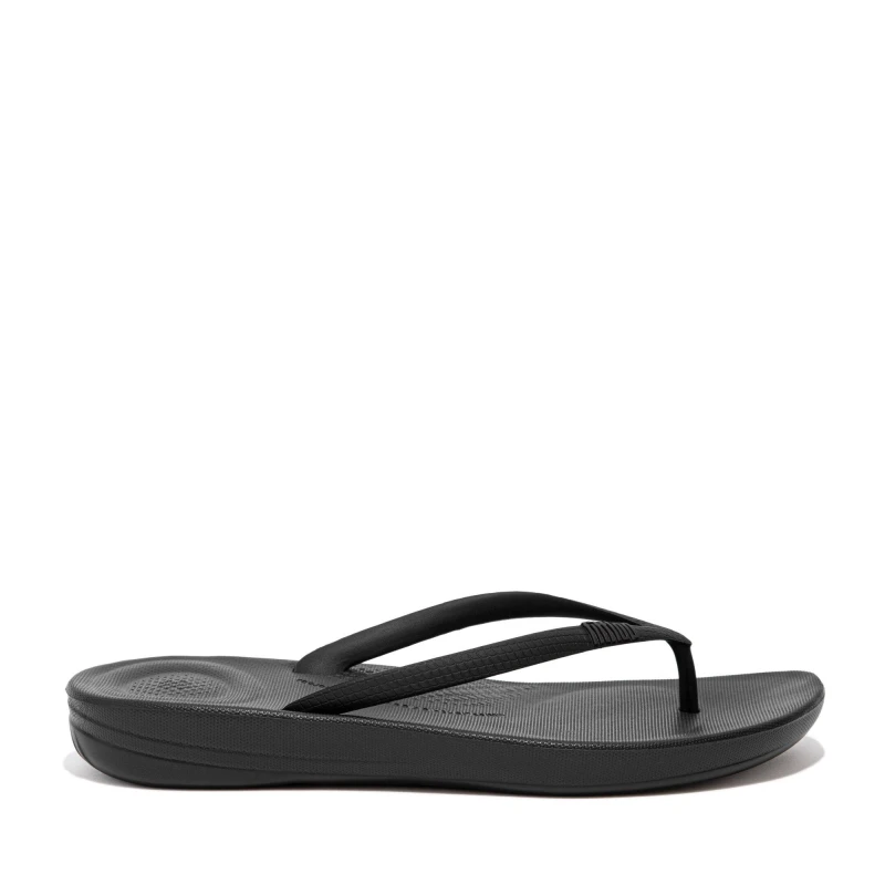 Image of Fitflop IQushion Flip Flops All Black female 8 (41)