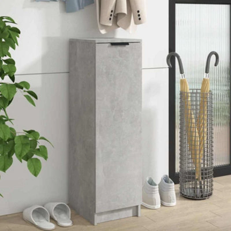 Image of VIDAXL Vidaxl - Shoe Cabinet Concrete Grey 30x35x100cm Engineered Wood 8720287079705