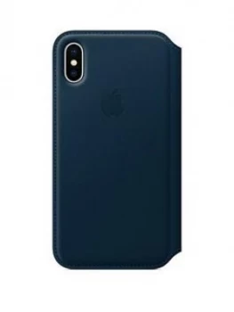 Image of Apple iPhone X Leather Folio Case Berry MQRX2ZM/A