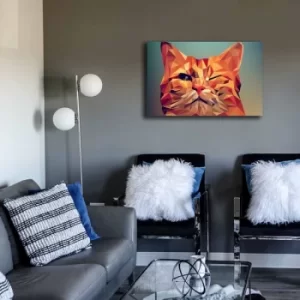 Image of 45702021C-026 Multicolor Decorative Canvas Painting