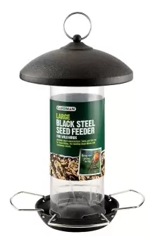 Image of Gardman Black Steel Bird Feeder (H)270mm