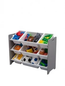 Image of Mysize 9 Plastic Bin Organizer- Grey