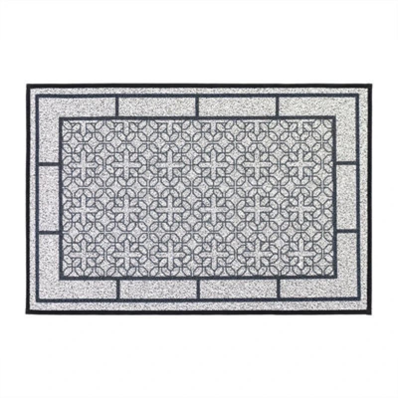 Image of Jvl Avanti Doormat, Grey - 50X75Cm