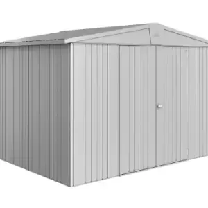 Image of Biohort Europa Metal Garden Shed 10ft3 x 7ft4 Size 5 - Metallic Silver