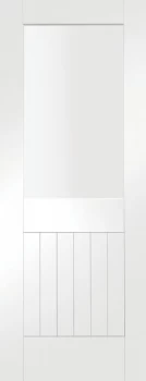 Image of Wickes Geneva Softwood White Primed Internal Glazed Door - 1981 x 762mm