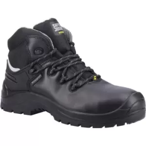Image of Safety Jogger Mens Waterproof Leather Safety Boots (7 UK) (Black)