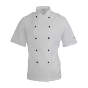Image of Dennys AFD Adults Unisex Thermocool Chefs Jacket (Pack of 2) (XL) (White)