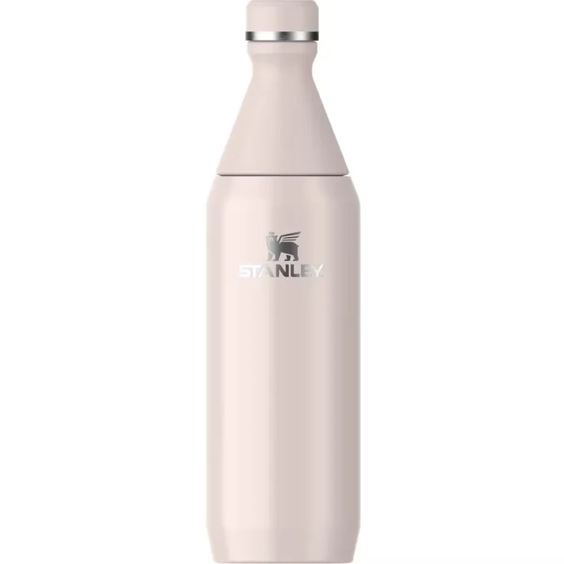 Image of Stanley All Day Slim Bottle stainless steel water bottle Rose Quartz 600 ml