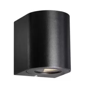 Image of Canto LED Dimmable Outdoor Up Down Wall Lamp Black, IP44, 2700K