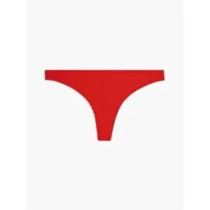 Image of Calvin Klein Thong Bikini Bottoms - Red
