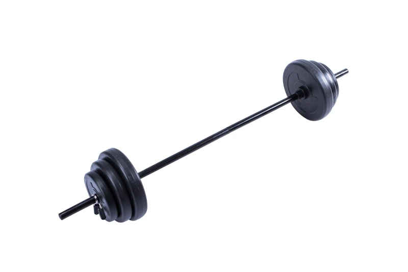 Image of Bench Bench 20KG Barbell Set in Black One Size Unisex 5055201333261