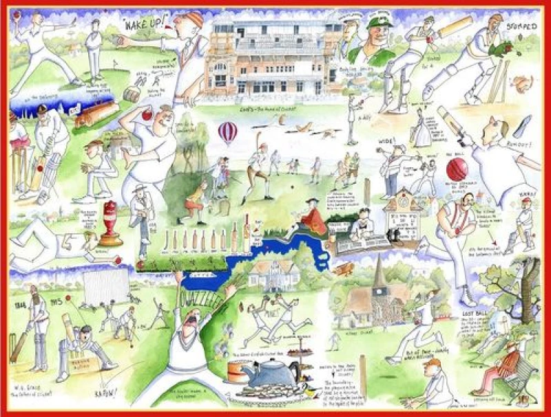 Image of Tim Bulmer Tim Bulmer Cricket 1000 piece Jigsaw Puzzle