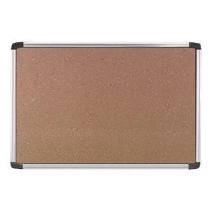 Image of Nobo EuroPlus 900x600mm Cork Noticeboard with Aluminium Trim and Wall Fixings