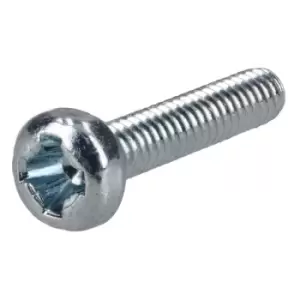 Image of R-TECH 337032 Pozi Pan Head Machine Screws BZP M2 10mm - Pack Of 100