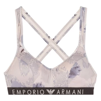 Image of Emporio Armani Knitted Padded Bralette Pink Size L Women