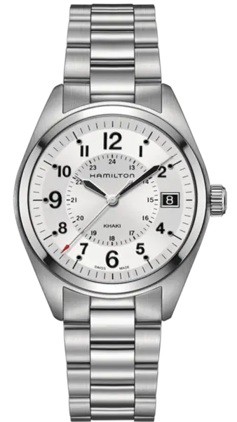 Image of Hamilton Watch Khaki Field Quartz D - Silver HM-1067