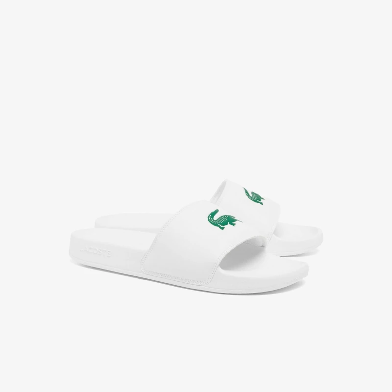 Image of Lacoste Mens Serve Pool Slides White/Green male 7 (41)