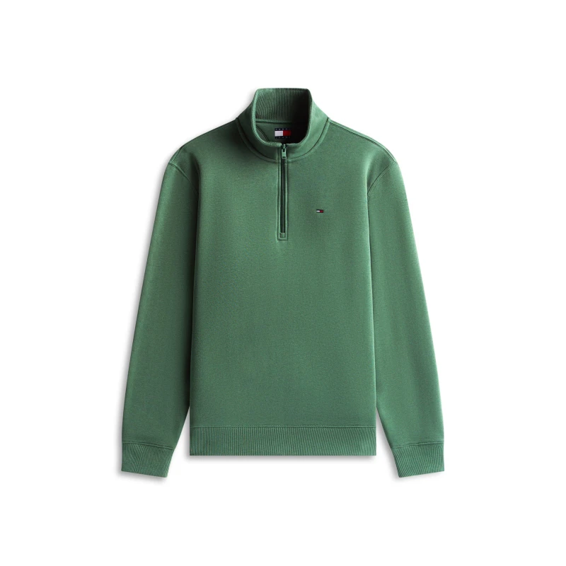 Image of Tommy Jeans TJ Fleece 1/4Zip Sn63 Shadow Pine male S