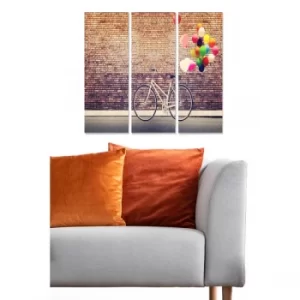 Image of MDF227690770 Multicolor Decorative MDF Painting (3 Pieces)