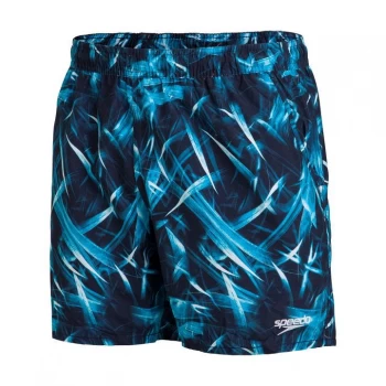 Image of Speedo Printed Shorts Mens - Navy/Blue/Wht