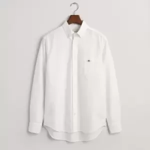 Image of GANT Mens Reg Oxford Shirt - White - M