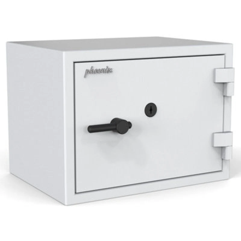 Image of Phoenix Safe Company Phoenix Fortress Ss1453K Security Safe In Scratch-Resistant White Paint With Double-Bitted Key Lock