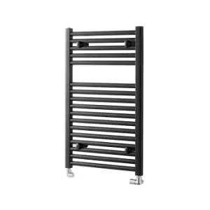 Image of Towelrads Pisa Black Heated Towel Rail Radiator - 800 x 400mm