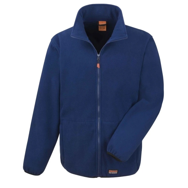 Image of Result Result Men Heavy Duty Fleece Jacket in Navy Size: X-Small Navy XS Male 5063470392742