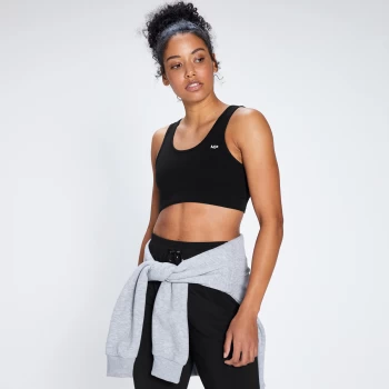 Image of MP Womens Wide Strp Sports Bra - Black - S