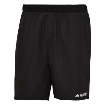 Image of adidas Terrex Primeblue Trail Running Shorts Mens - Black