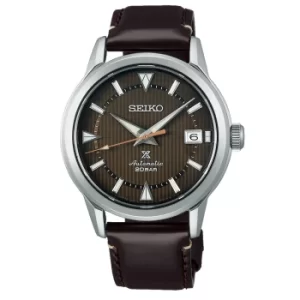Image of Seiko Prospex Forest Brown Alpinist Automatic Brown Dial Brown Leather Strap Mens Watch SPB251J1
