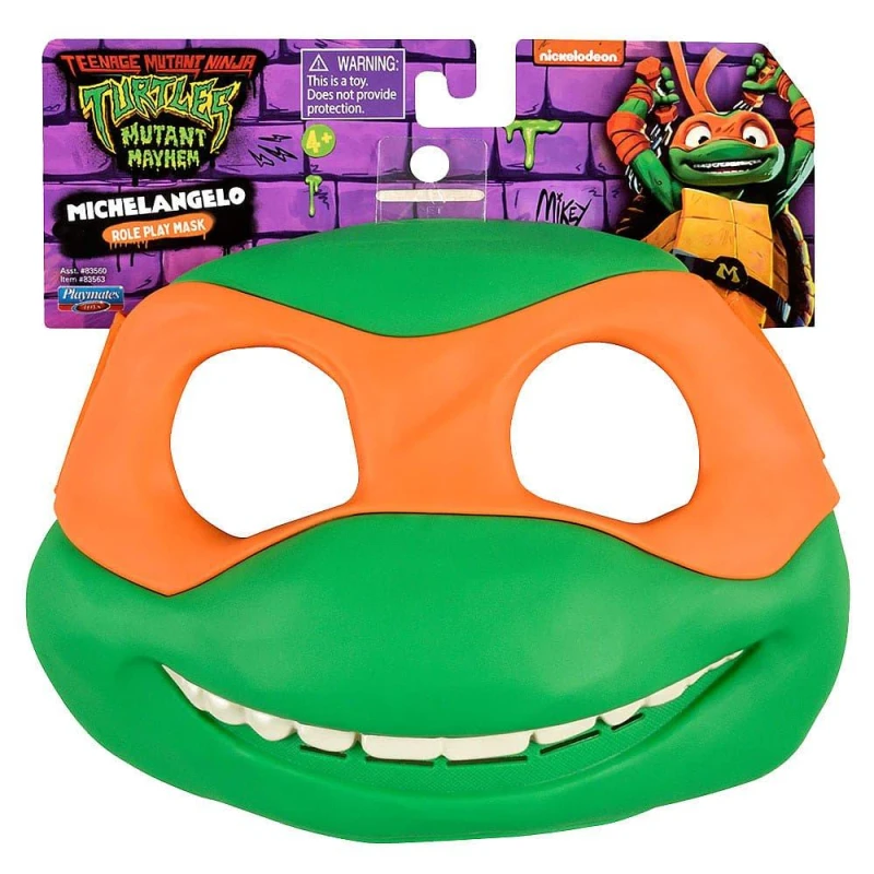 Image of Nickelodeon TMNT: MUTANT MAYHEM MICHELANGELO ROLE PLAY MASK Figures One Size Black 80365790000