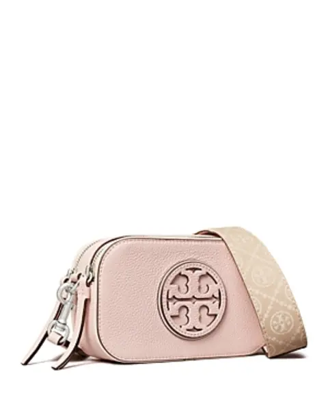Image of Tory Burch Mini Miller Patent Border Crossbody Bag