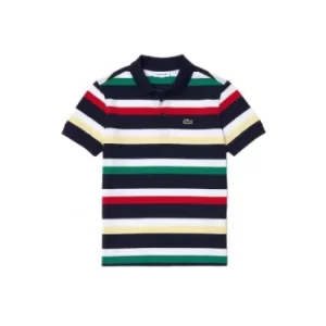 Image of Lacoste Kids Navy Logo Polo Shirt