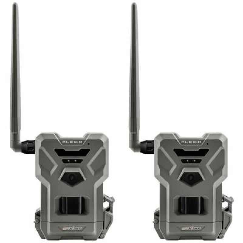 Image of Spypoint Spypoint FLEX-M Twin Pack Wildlife camera 28 MP Audio recording, 4G image transmission, GSM Grey green (matt) 680617