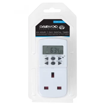 Image of Daewoo 24/7 Digital Timer - 13 Amp