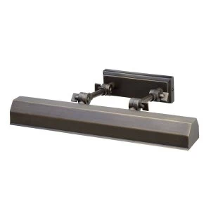 Image of 2 Light Medium Picture Wall Light Bronze, E14