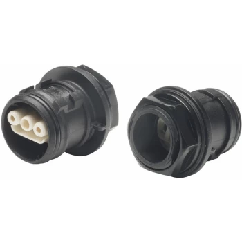 Image of 1851E1000S0301 Aqua-safe Screwed Waterproof 3 Pole Male Housing Socket - Elkay