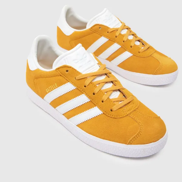 Image of adidas yellow gazelle Youth trainers Yellow UK 3 (EU 35½)