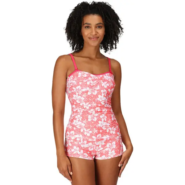 Image of Regatta Womens/Ladies Aceana II Soft Touch Lightly Padded Tankini Top 10 - Bust 34' (86cm) Peach Blossom RWM014-GKK-10