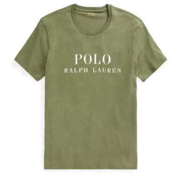 Image of Polo Ralph Lauren Logo Cotton T Shirt - Supply Olive