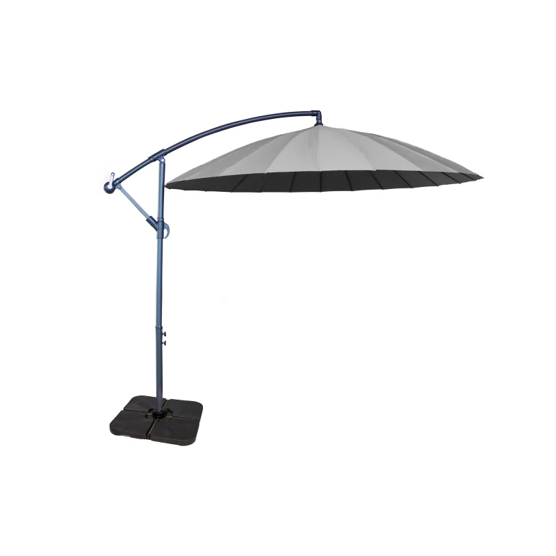 Image of Royalcraft 3m Shangahi Cantilever Parasol - Grey 735333