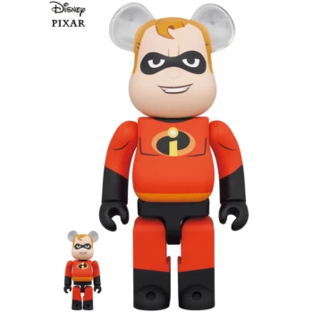 Image of Medicom The Incredibles 100% & 400% Be@rbrick 2-Pack - Mr. Incredible