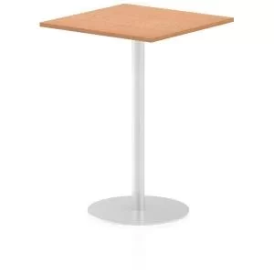 Image of Italia Poseur Table Square 800800 Top 1145 High Oak