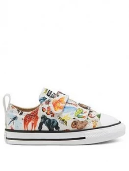 Image of Converse Ctas Ox 2V Science Class Animal Print Infant Trainer