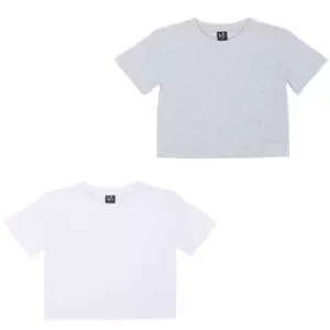 Image of LA Gear 2 Pack Crop Top Girls - White