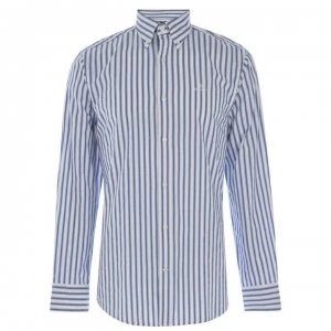 Image of Gant Gant Long Sleeve Stripe Shirt Mens - Blue 441