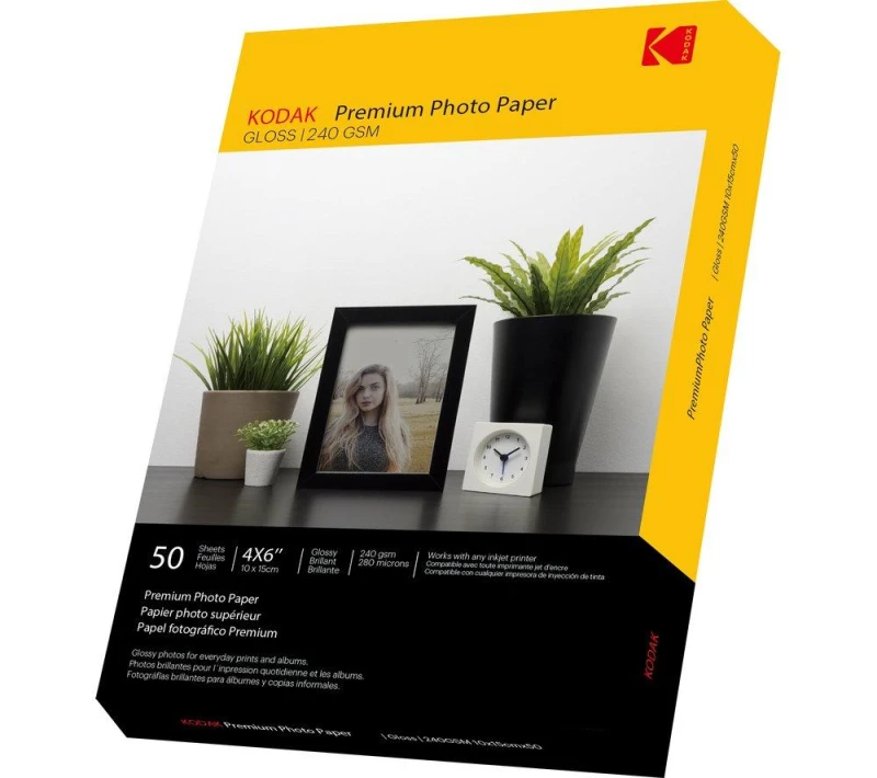 Image of Kodak PREMIUM PAPER PHOTO GLOSS PAPER A6 240GSM