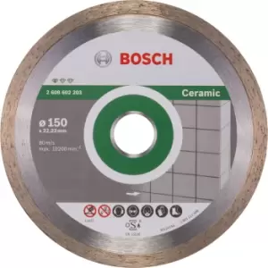 Image of Bosch Diamond Cutting Disc for Ceramic , Porcelain and Stone 150mm