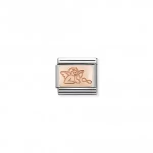 Image of Nomination Composable Classic Rose Gold Custom Guardian Angel Link 430101/46